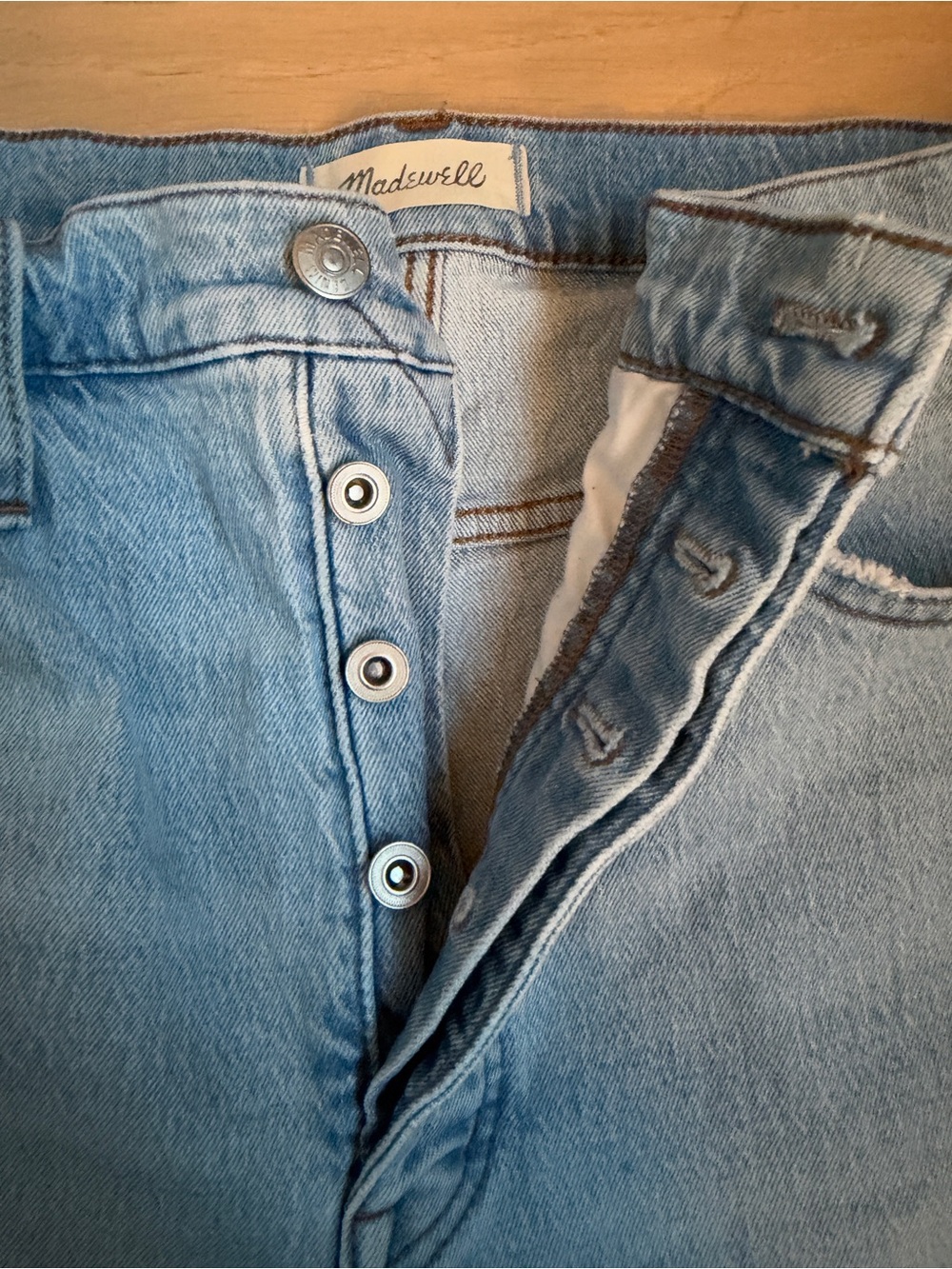 Madewell Light Blue High-Rise Balloon Jeans 32P - Picture 3 of 7